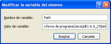 Variable Path en Windows