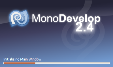 MonoDevelop cargando